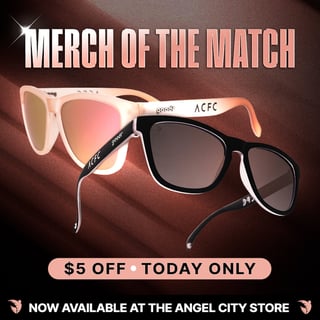 Merch of the Match: ACFC x goodr sunglasses, $5 off today only at the Angel City store