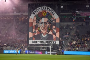 Supporters Tifo Neustras Raices Nuestra Fuerza 