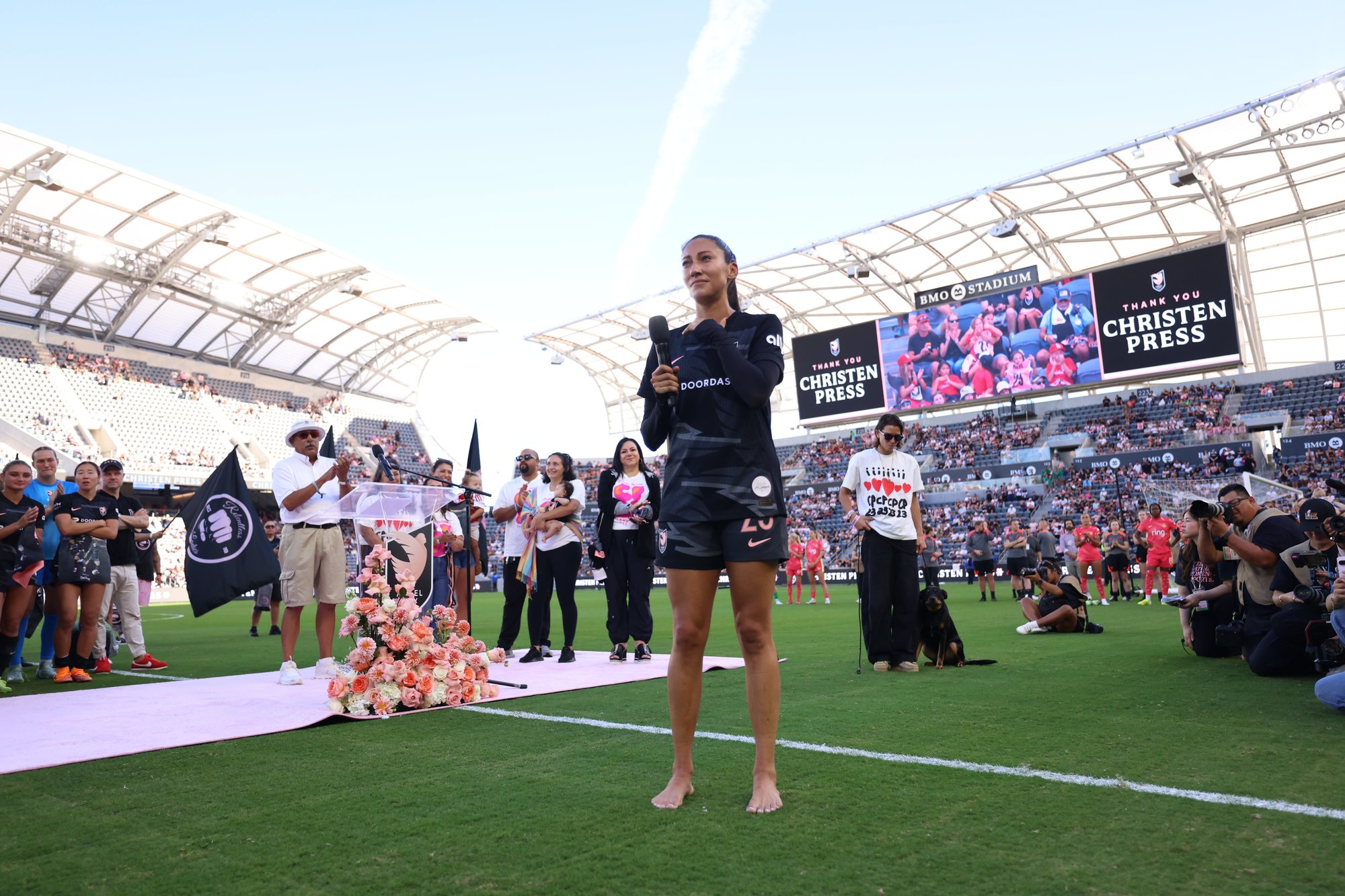 101925_vsPOR Christen Press Retirement Ceremony