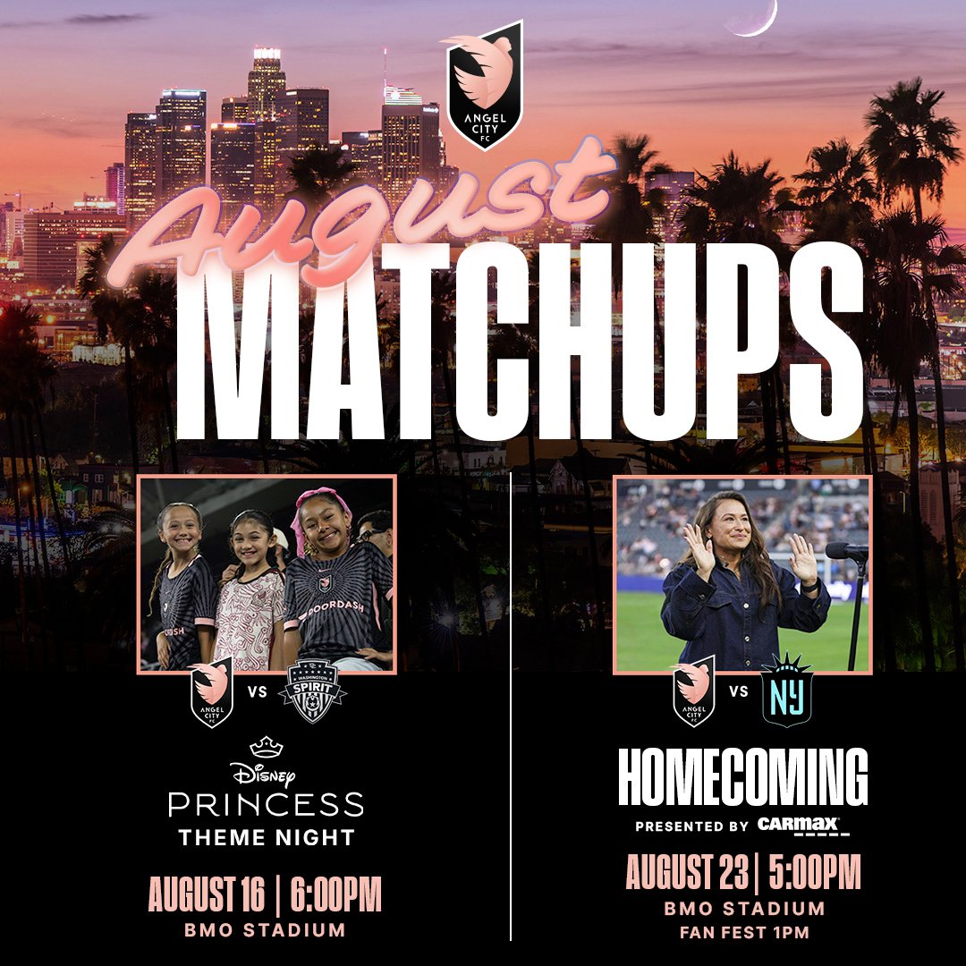 August matchups at BMO Stadium
