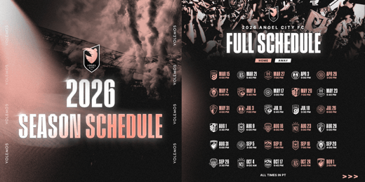 Angel City Football Club 2026 Regular Season Schedule Released By NWSL