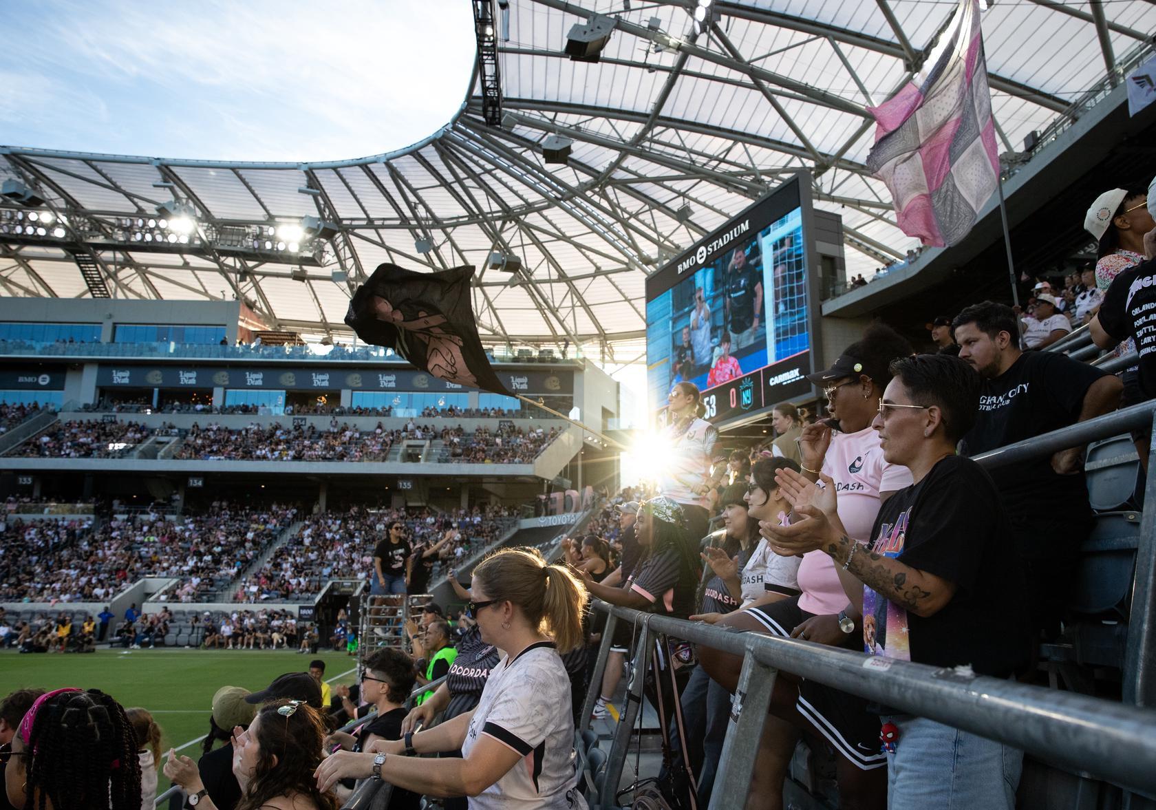 Angel City FC matchday action at BMO Stadium