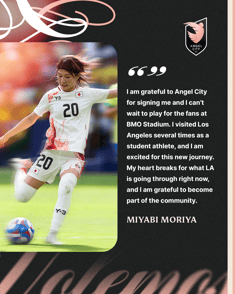 Angel City Signs Japan International Miyabi Moriya