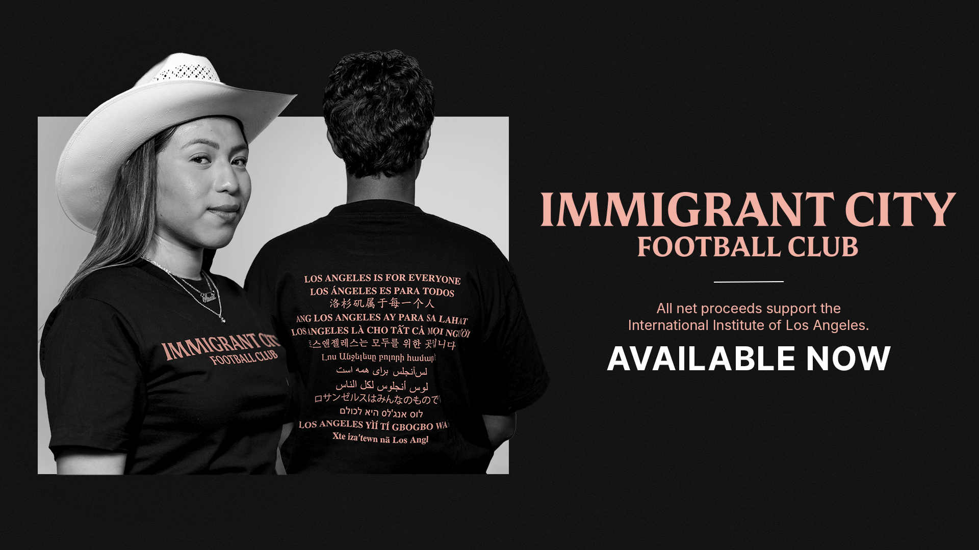 Immigrant City FC — on sale now. Los Angeles is for everyone.