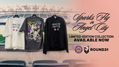 Angel City FC, Los Angeles Sparks, and Round21 Launch “Sparks Fly in Angel City” Merchandise Collaboration