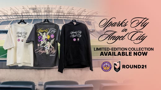 Angel City FC, Los Angeles Sparks, and Round21 Launch “Sparks Fly in Angel City” Merchandise Collaboration
