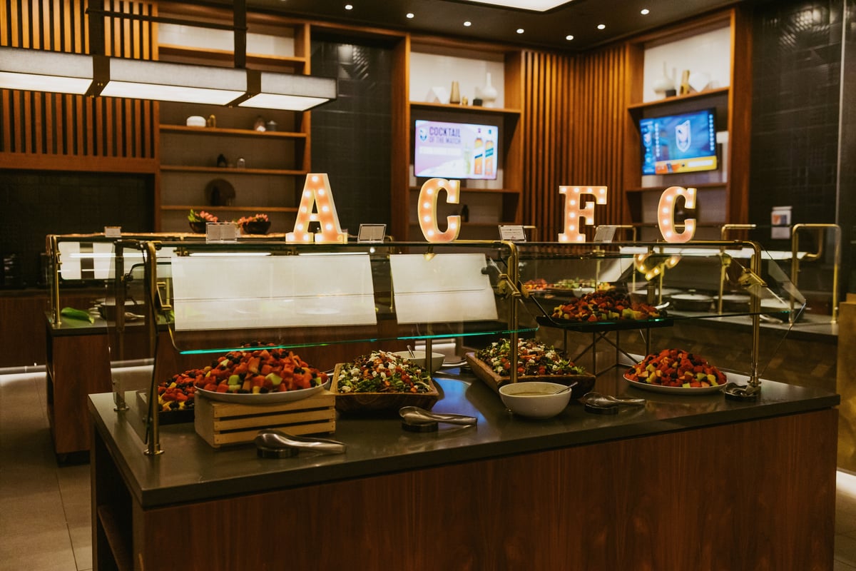 Field Club premium buffet at BMO Stadium