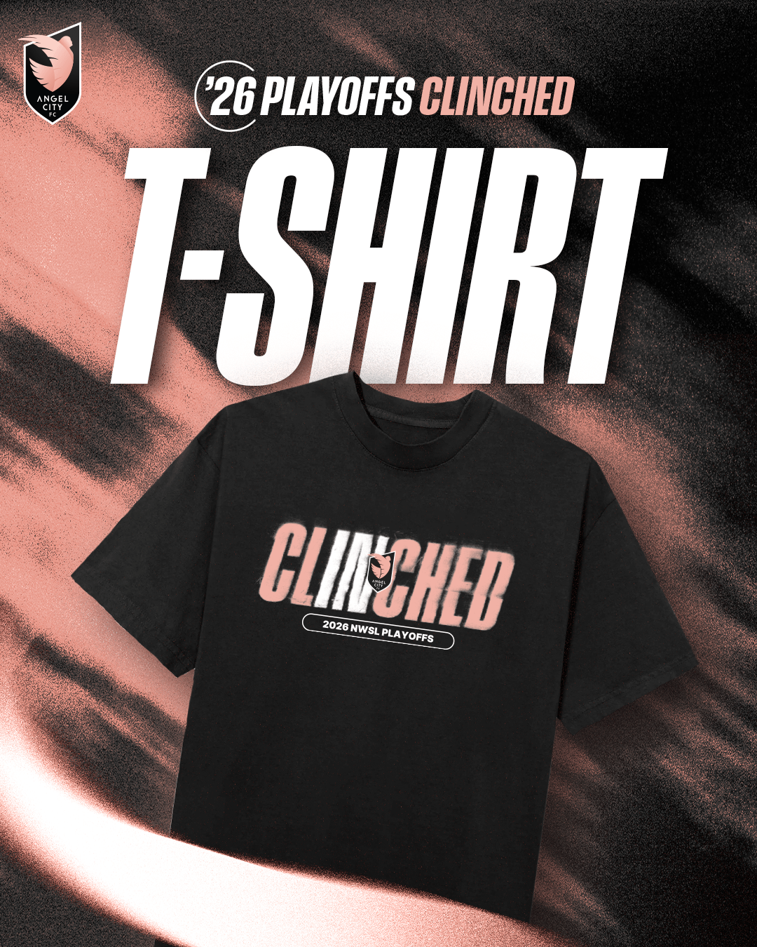 Clinched tee: Angel City FC 2026 NWSL Playoffs