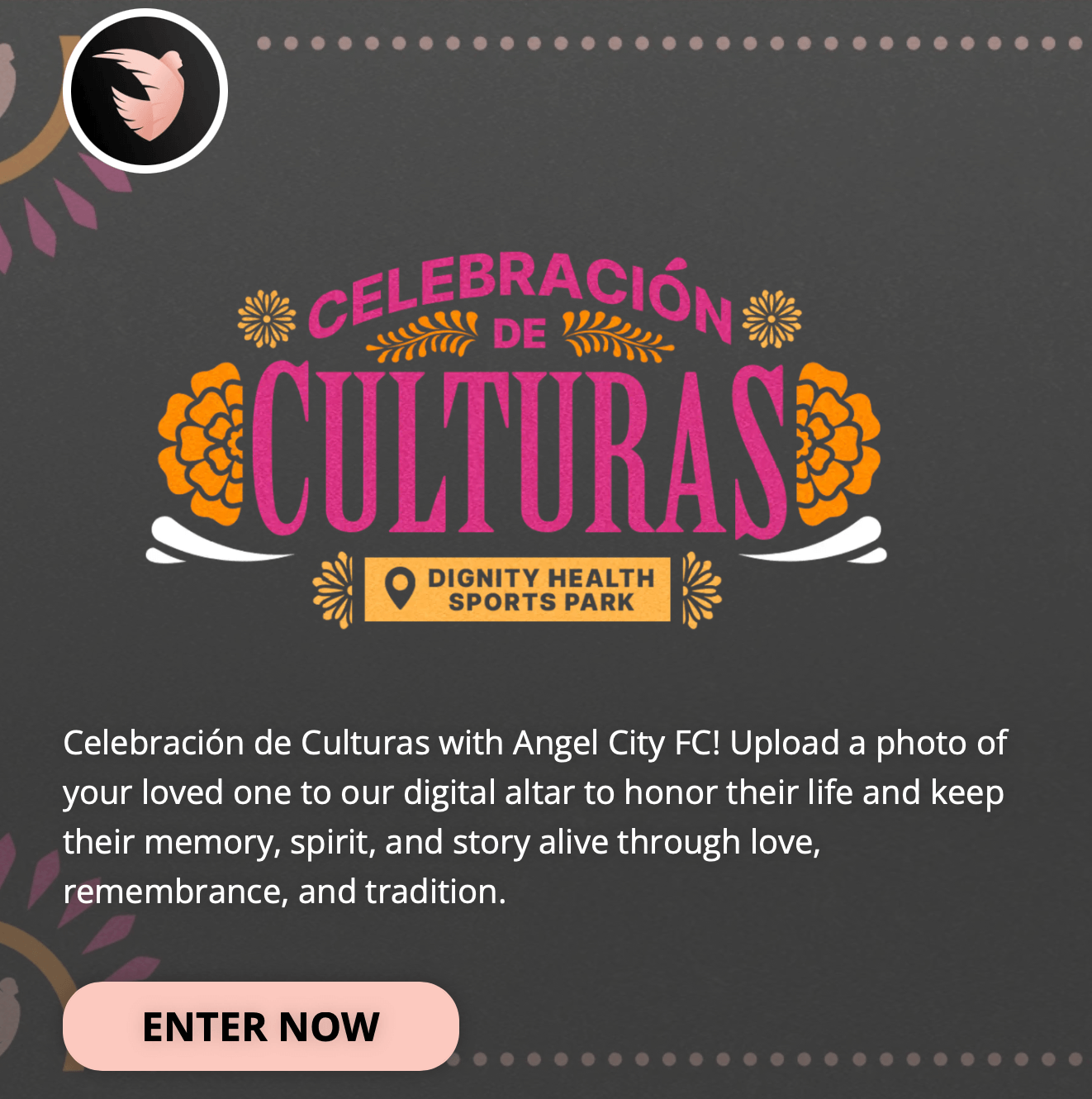 Celebración de Culturas digital altar: upload a photo of your loved one to honor their life