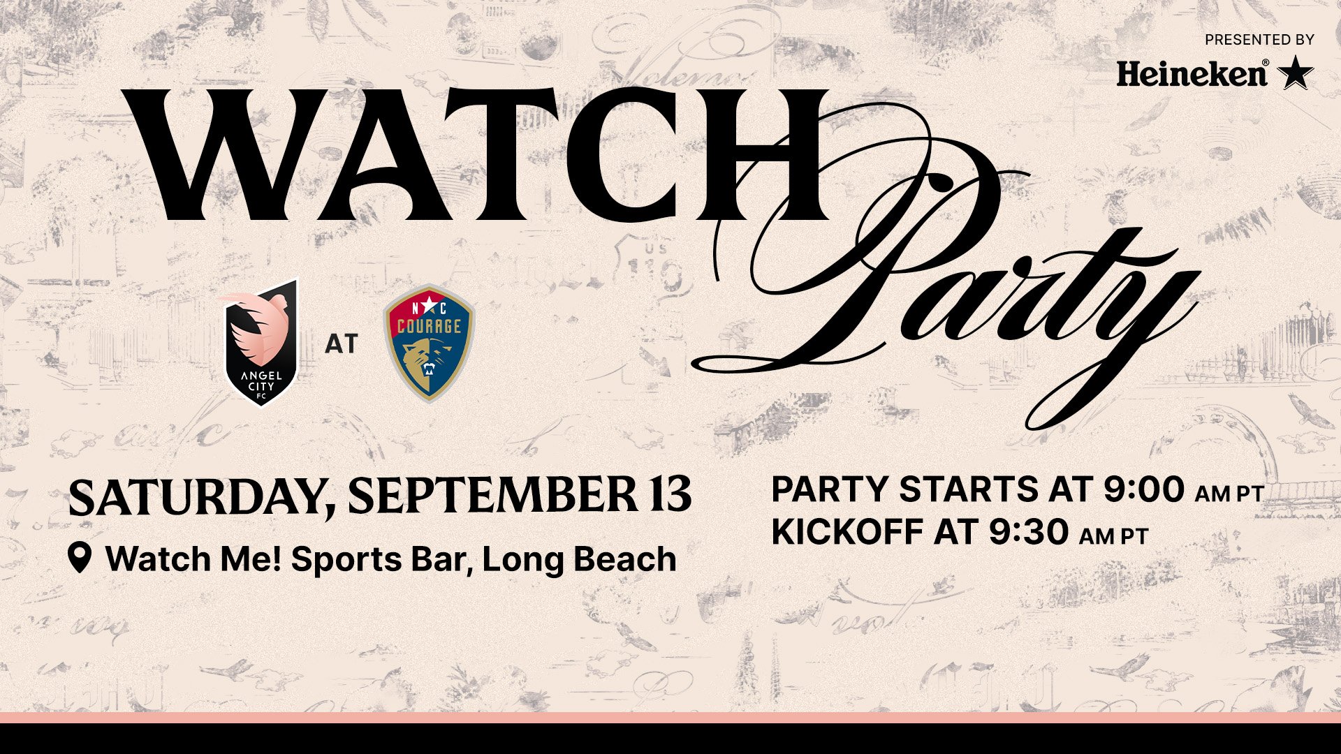 Watch Party North Carolina Courage vs Angel City FC