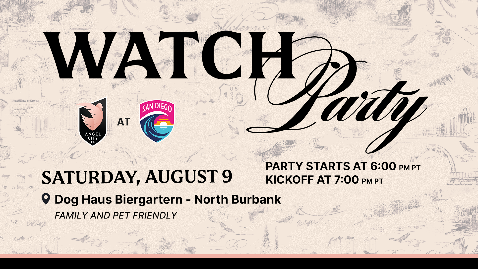 Watch Party San Diego Wave FC vs Angel City FC
