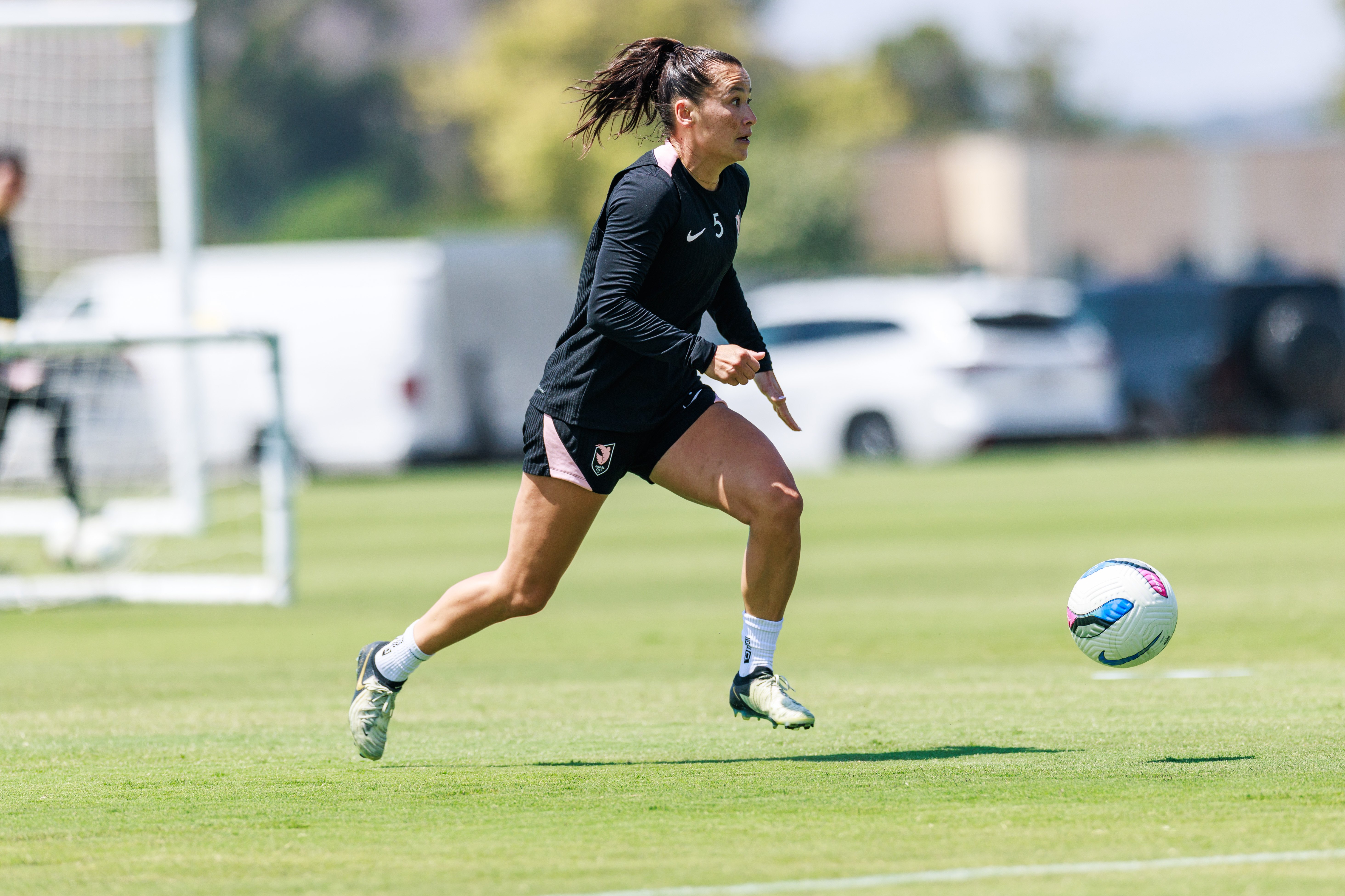Ali Riley at Training