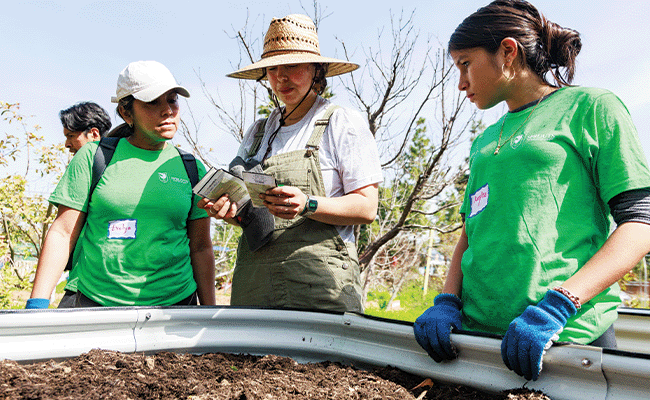 Garden Work Day at 99th Street Elementary